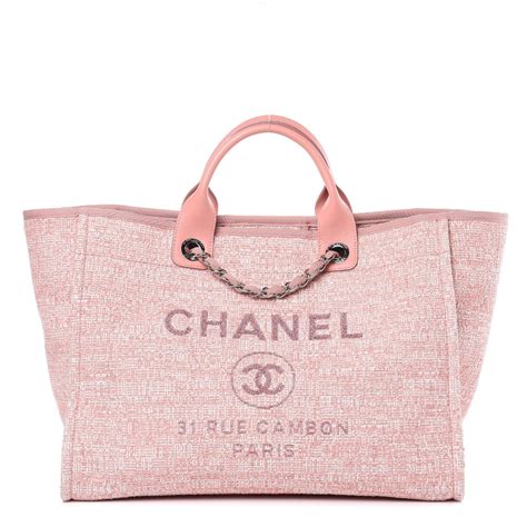 chanel shopper deauville rosa|Chanel deauville.